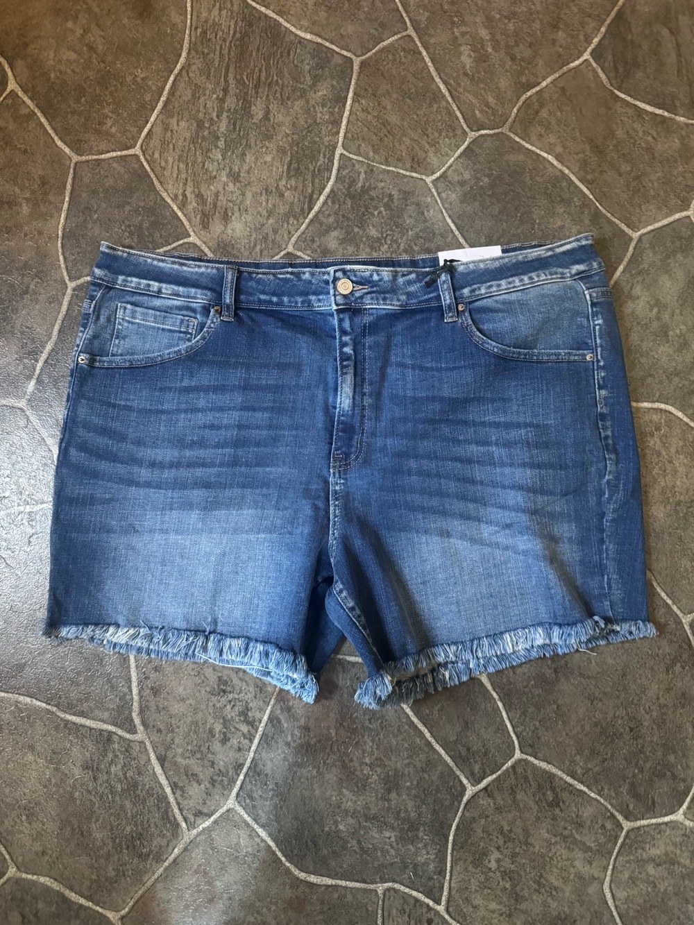 ZENANA brand frayed hem short